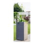 Eda Pot de fleurs Carré Haut Graphit Gris Anthracite 31 L