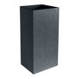 Eda Pot de fleurs Carré Haut Graphit Gris Anthracite 31 L