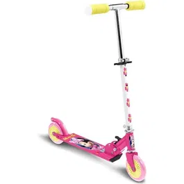 Disney Trottinette Minnie Pliable 2 Roues 120 mm - Ajustable, Frein Arrière, Plateau Antidérapant - Parfaite pour les Filles