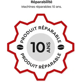 Melitta Purista - Machine à café à grains automatique avec broyeur, compacte (20 cm), intensité, température et mouture réglables, 2 tasses simultanées, argent