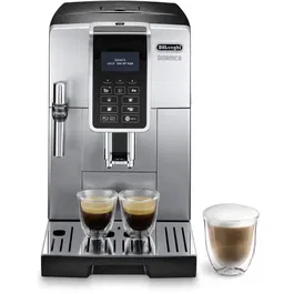 Delonghi DINAMICA ECAM 350.35.SB Machine à café automatique avec broyeur, écran tactile, 4 recettes programmables, réservoir grains 300 g - Silver