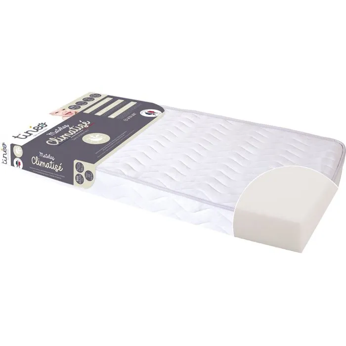 Tineo Matelas Bébé Climatisé 60x120x10cm - Double Face Été/Hiver - Fabriqué en France Tineo Matelas Bébé Climatisé 60x120x10cm - Double Face Été/Hiver - Fabriqué en France