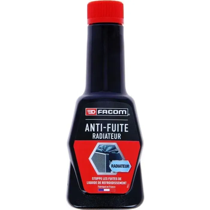 Facom - Anti-fuite pour radiateur 250 ml - Produit curatif et préventif - Stop fuite - Evite les surchauffes moteur Facom - Anti-fuite pour radiateur 250 ml - Produit curatif et préventif - Stop fuite - Evite les surchauffes moteur