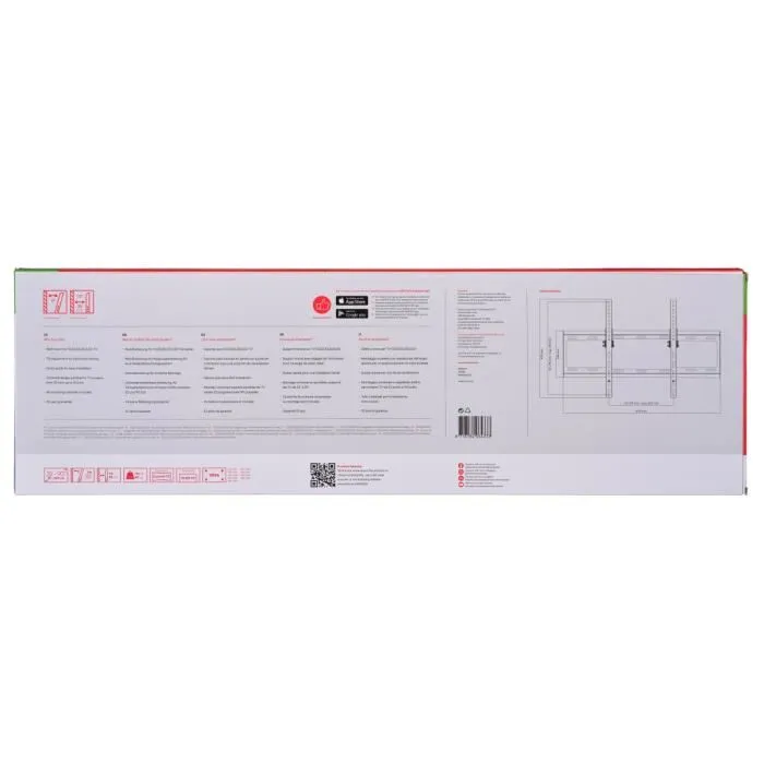 One For All WM2621 - Support mural TV inclinable 15° pour téléviseurs 32 à 90 pouces (81-229 cm), compatible VESA 100x100 à 600x400, Noir One For All WM2621 - Support mural TV inclinable 15° pour téléviseurs 32 à 90 pouces (81-229 cm), compatible VESA 100x100 à 600x400, Noir