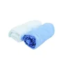 Domiva Drap Housse Bébé Jersey Oeko-Tex - Blanc et Bleu Ciel - 60 x 120 cm - Coton Doux et Extensible - Qualité Lavages