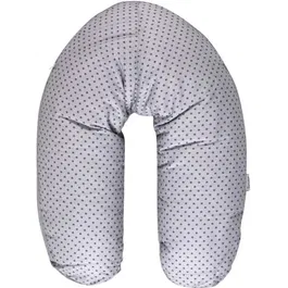 TINEO Coussin d'Allaitement et de Grossesse Éponge, 2 Fonctions, Confort Dos Ventre Jambes, Gris