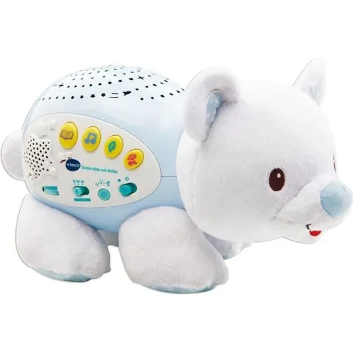 VTech Baby Ourson Dodo Nuit Étoilée - Veilleuse Musicale avec Projection d'Étoiles, Capteur Sonore, 4 Modes et Minuterie pour Bébés de 0 à 6 Ans VTech Baby Ourson Dodo Nuit Étoilée - Veilleuse Musicale avec Projection d'Étoiles, Capteur Sonore, 4 Modes et Minuterie pour Bébés de 0 à 6 Ans