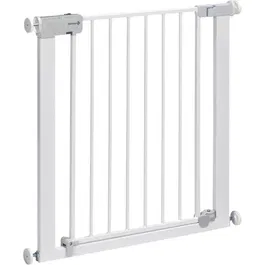 Safety 1st Barrière de sécurité enfant 73-80cm, Blanc, Métal, Fermeture Auto Close, 4 points de pression - Protège escalier et portes