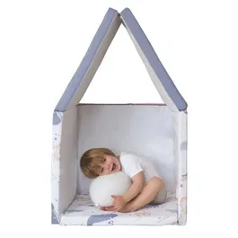 Tineo TINEO TRESORS DE L'OCEAN 5en1 - Tapis d'éveil évolutif 5 en 1, maxi format 120x180 cm, transformable en matelas, pouf, tunnel ou cabane