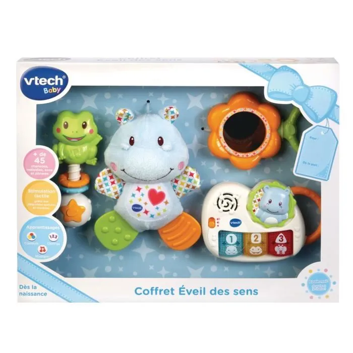Vtech Baby - Coffret Naissance Éveil des Sens Bleu - Jouets d'éveil pour bébé de 0 à 36 mois Vtech Baby - Coffret Naissance Éveil des Sens Bleu - Jouets d'éveil pour bébé de 0 à 36 mois