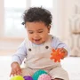Infantino Set de 10 balles sensorielles multicolores pour bébé - Développement motricité et exploration tactile