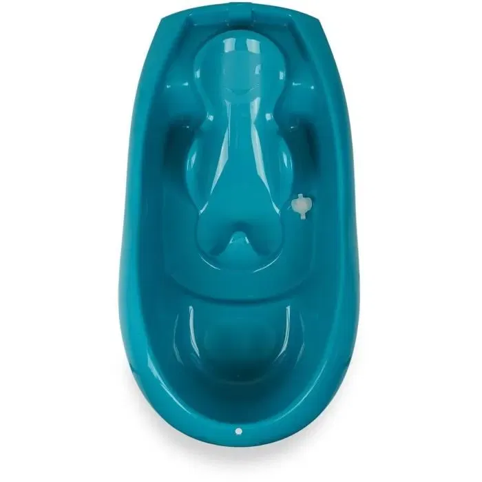 Thermobaby Baignoire bébé ergonomique Lagon Vert émeraude, pour le bain semi-allongé et l'éveil, espace de jeu