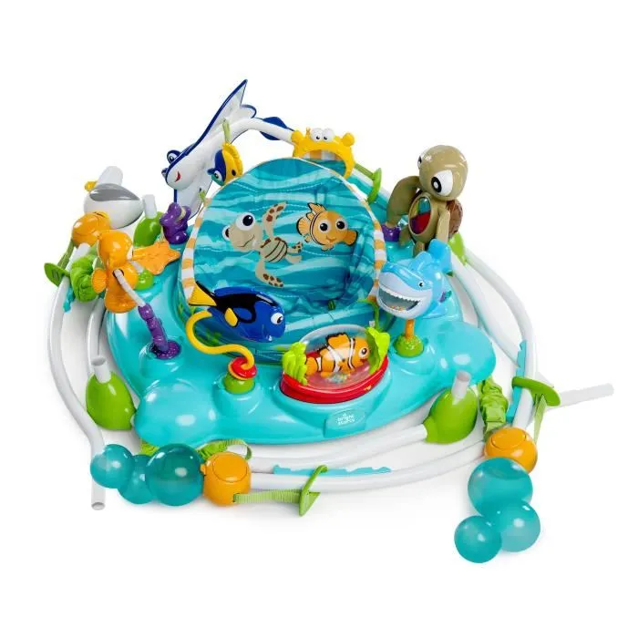Disney Baby - Aire d'éveil bébé Nemo multi-activités et pivotant 360°, 13 jeux interactifs avec lumières et mélodies, 6-12 mois