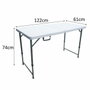 BigBuy Outdoor Table de réception pliante Blanche pour 4 personnes