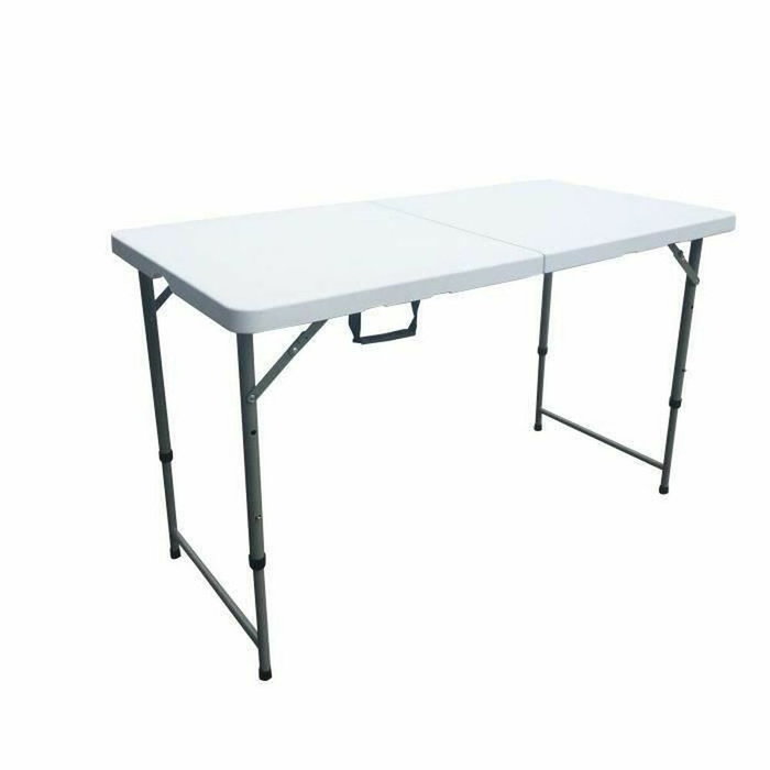 BigBuy Outdoor Table de réception pliante Blanche pour 4 personnes
