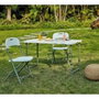 BigBuy Outdoor Table de réception pliante Blanche pour 4 personnes