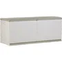 Plastiken Coffre de rangement 450L, usage intérieur et extérieur, avec roulettes et système de verrouillage, couleur beige