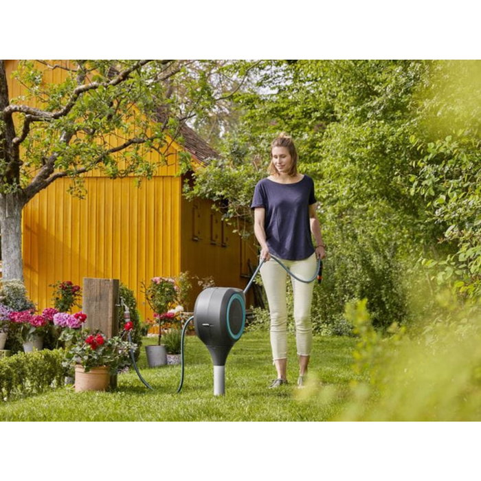 Gardena RollUp S Dévidoir automatique sur pic 15 m Gardena RollUp S Dévidoir automatique sur pic 15 m