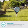 Gardena Dévidoir automatique sur pic RollUp S 15 m avec enroulement automatique, anti-vrille et lance - Pour petit jardin et terrasse