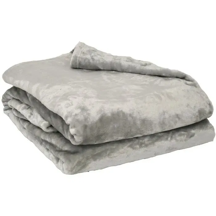 Toison D'Or Manta Microfibre Perle 180x220 cm Douce et Légère, 280gr/m², Confortable et Lavable à 60°C