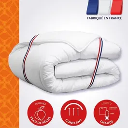 DODO Couette Chaude Patagonie, Blanc, 240x260 cm, Enveloppe et Garnissage 100% Polyester, Fibre Creuse Siliconée 380 g/m²