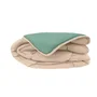 Toison D'Or CALGARY Couette Chaude Microfibre Beige Galet & Vert Lac 220 x 240 cm