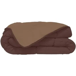 Toison D'Or Calgary Couette Bicolore Choco et Moka Microfibre 400 g/m² 200 x 200 cm avec Certification OEKO-TEX et STOPFLAM