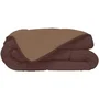Toison D'Or Calgary Couette Bicolore Choco et Moka Microfibre 400 g/m² 200 x 200 cm avec Certification OEKO-TEX et STOPFLAM