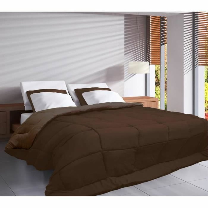 Toison D'Or Couette Chaude CALGARY Choco & Moka 200 x 200 cm Toison D'Or Couette Chaude CALGARY Choco & Moka 200 x 200 cm