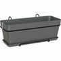 Artevasi Kit Jardinière Capri v2 Anthracite avec assiette