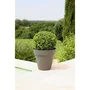 Riviera Soleilla Pot de fleurs rond Ø 59 x 53,6 cm Gris pailleté 83 litres Polypropylène