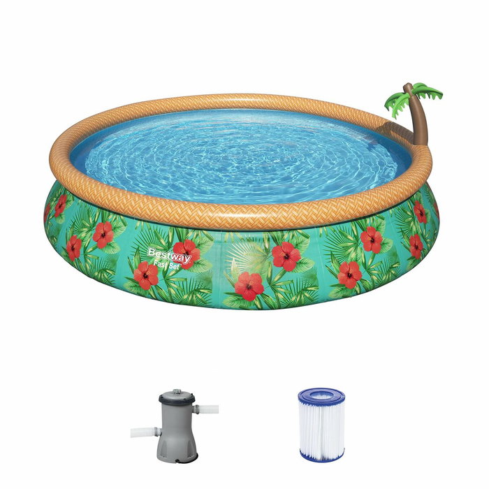 Bestway Kit Piscine hors sol autoportante Fast Set Ronde 457 x 84 cm