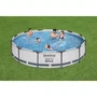 Bestway Steel Pro Max 366 x 76 cm Kit Piscine Hors Sol Tubulaire Ronde avec Pompe de Filtration et Cartouche - Liner Duraplus