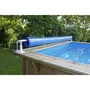 Ubbink Enrouleur de bâche XTRA pour piscine - Pour margelles bois, béton ou tubulaires - Largeur max 5,55 m avec manivelle aluminium et kit d'adaptation