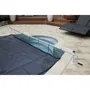 Ubbink Enrouleur de bâche XTRA pour piscine - Pour margelles bois, béton ou tubulaires - Largeur max 5,55 m avec manivelle aluminium et kit d'adaptation
