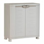 Plastiken Armoire basse de rangement en résine Space SAVER beige