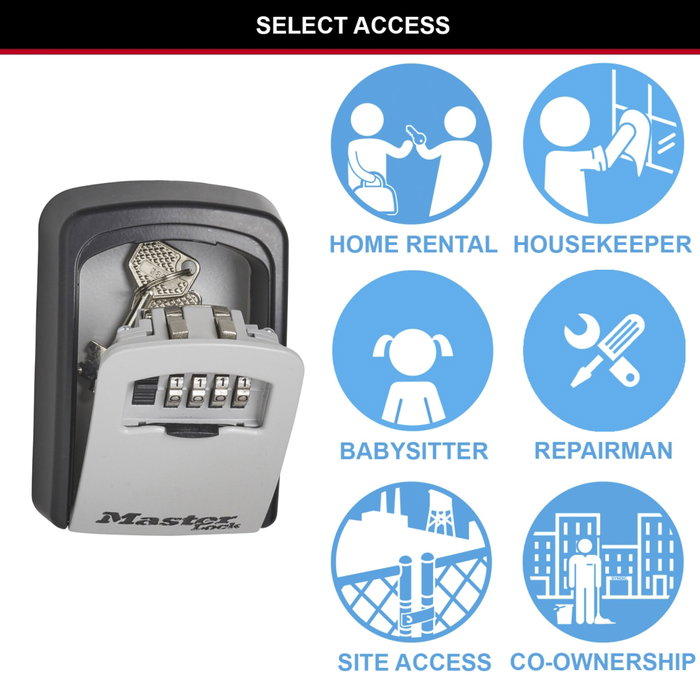 Master Lock Boîte à clés sécurisée Select Access 5401EURD - Taille Moyenne