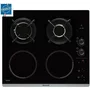 Brandt BPI6413BM Plaque de cuisson mixte induction/gaz 4 zones 51x58 cm Verre Noir