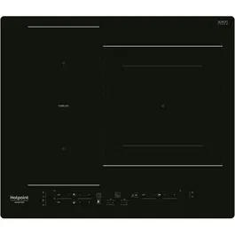 Hotpoint Table de cuisson induction HB2760BNE Noir 60 cm, 3 zones dont bridge, 7200 W total, 9 niveaux de puissance, 3 minuteurs