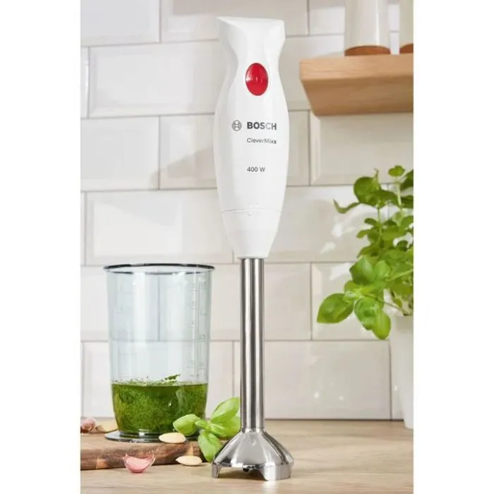 Bosch CleverMixx MSM24100 - Mixeur plongeant 400W - Blanc