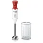Bosch MSM64110 Mixeur plongeant ErgoMixx - 450W - Pied en inox - 4 lames aiguisées - 2 vitesses - Bol gradué 600 ml - Blanc et rouge