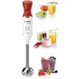 Bosch MSM64110 Mixeur plongeant ErgoMixx - 450W - Pied en inox - 4 lames aiguisées - 2 vitesses - Bol gradué 600 ml - Blanc et rouge