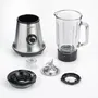 Severin SM3734 Blender 500 W, Bol en verre de 1 litre, 2 vitesses + Fonction Pulse, Inox/Noir, 22000 tours/min, pour Mixer, Hacher et Piler les Glaçons