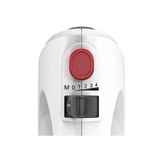 Bosch MFQ22100 CleverMixx Batteur à main - 375W - 4 vitesses + fonction pulse - Blanc et Argent Bosch MFQ22100 CleverMixx Batteur à main - 375W - 4 vitesses + fonction pulse - Blanc et Argent