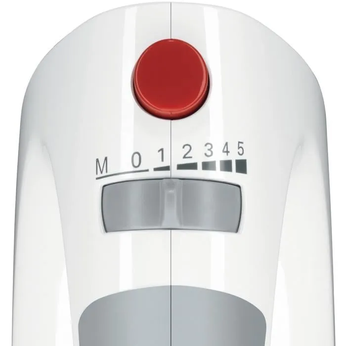 Bosch MFQ3540 - Mixeur plongeant / batteur 450W, 5 vitesses, avec fouets, crochets pétrisseurs, accessoire mixeur et bol Bosch MFQ3540 - Mixeur plongeant / batteur 450W, 5 vitesses, avec fouets, crochets pétrisseurs, accessoire mixeur et bol