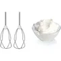 Bosch MFQ3540 - Mixeur plongeant / batteur 450W, 5 vitesses, avec fouets, crochets pétrisseurs, accessoire mixeur et bol