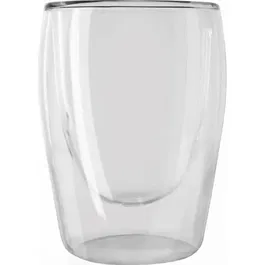 Melitta Lot de 2 Verres à Café Expresso 80 ml en Borosilicate Transparent, Double Paroi, Résistants, Compatibles Lave-Vaisselle