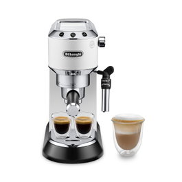 De'Longhi Machine à espresso Portafilter Dedica Style EC685.W Noir, argent, blanc