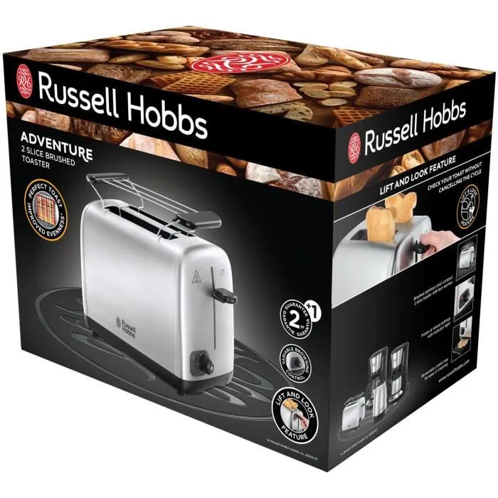 Russell Hobbs 24080-56 Grille-pain 2 Fentes Argenté