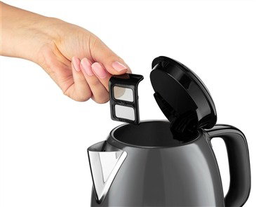 Russell Hobbs 24993-70 Mini Bouilloire Colours Plus+ Gris 1L - Design élégant, économie d'énergie jusqu'à 66%